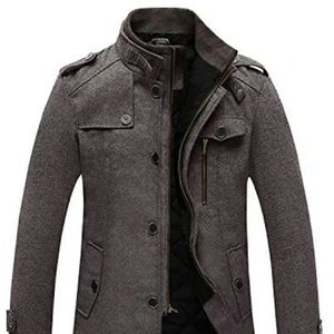 WANTDO

Men's Wool Blend Pea Coat